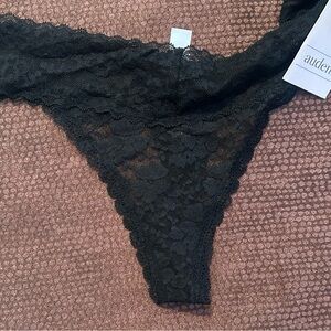 Auden Black Lace Women's Intimate size S or M bundle of 3